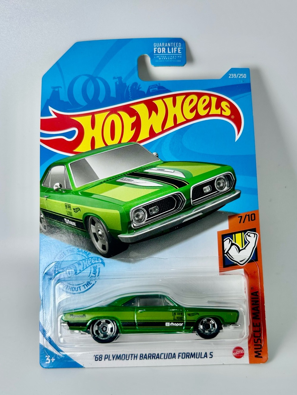 2021 Hot Wheels Muscle Mania '68 Plymouth Barracuda Formula S Green 239/250 NEW